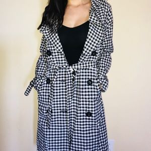 Fashion Nova gingham coat